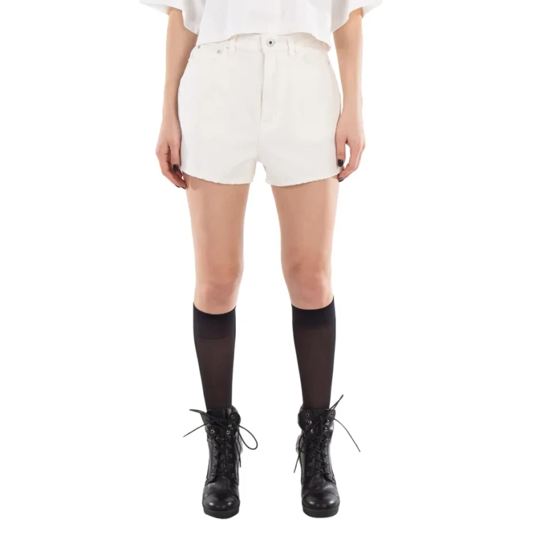 Kenzo High-Waisted Logo Patch Shorts