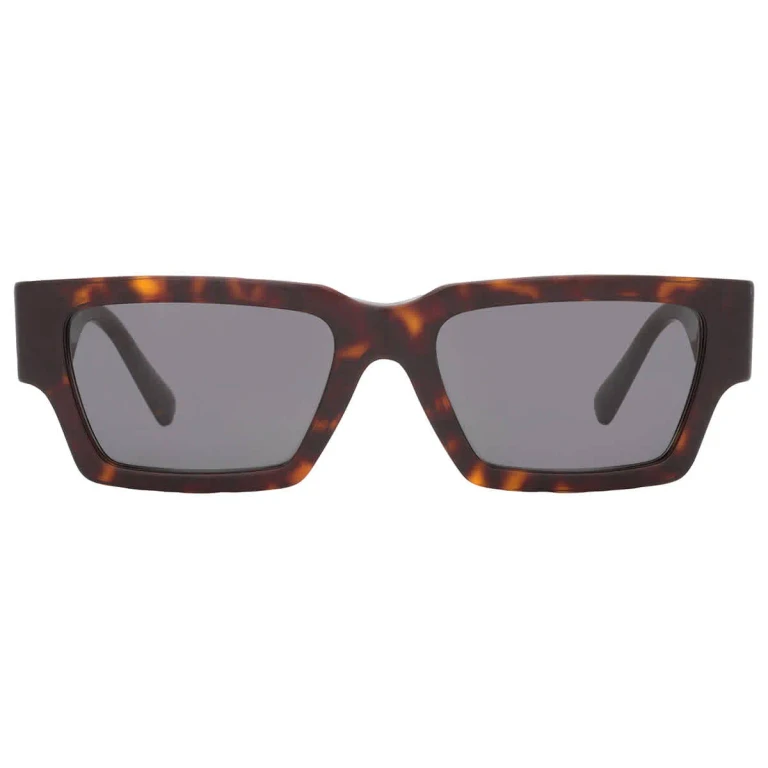 Versace Dark Grey Rectangular Unisex Sunglasses VE4459 108/87 54