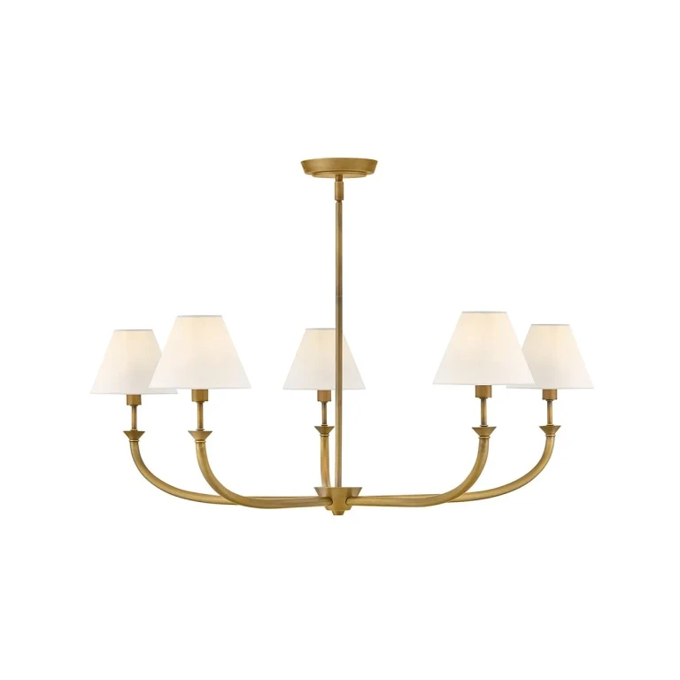 Heritage Brass LED Chandelier from the Greta Collection