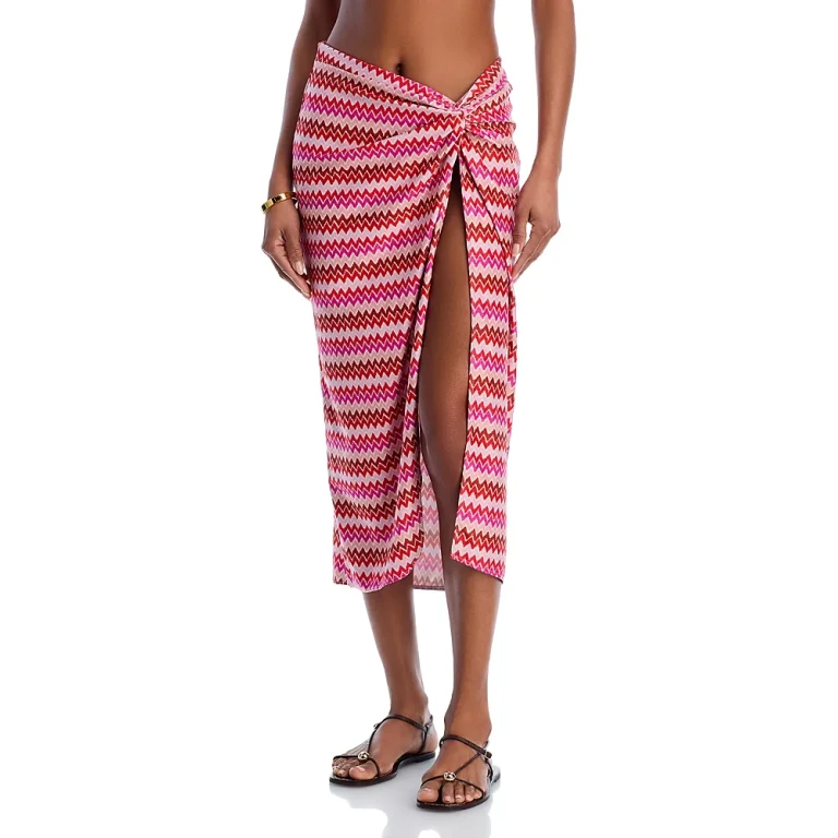 Ramy Brook Chevron Xana Cover-Up Skirt