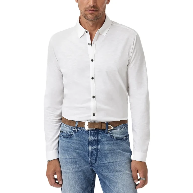 John Varvatos Gareth Mercerized Cotton Shirt