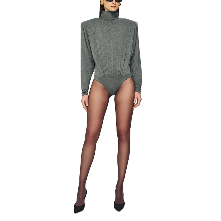 Ronny Kobo Bri Shoulder Pads Bodysuit