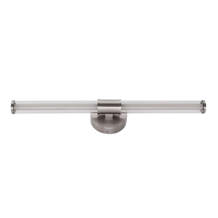 Brushed Polished Nickel LED Bathroom Vanity Light from the Contrast Collection
