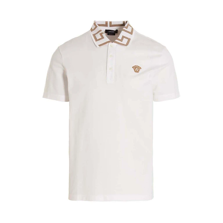 Versace White Cotton Polo Shirt - Men