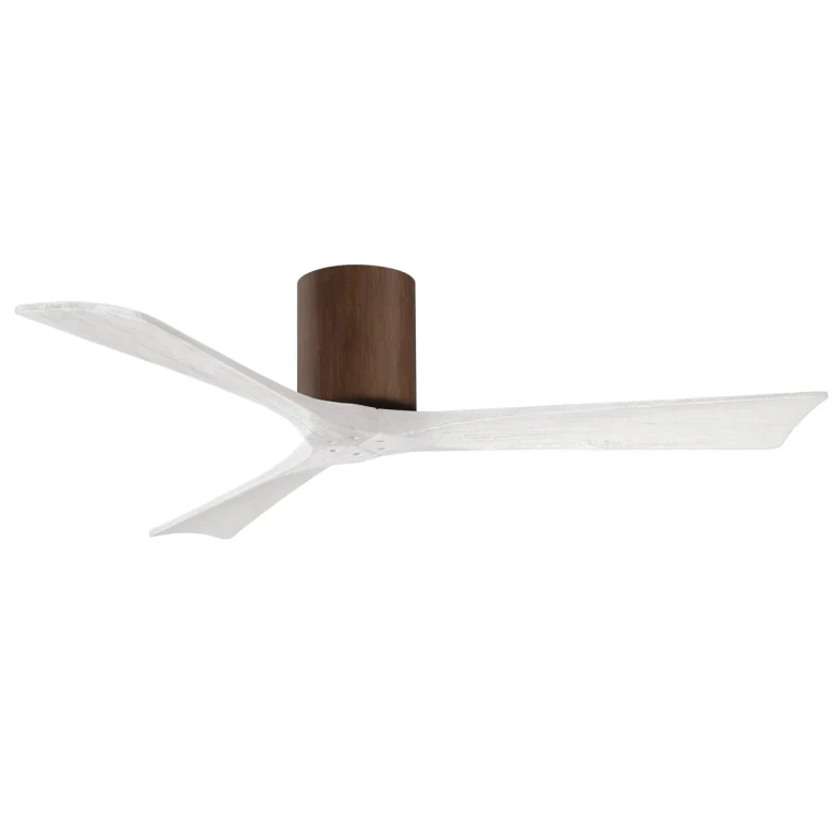Irene 6-Speed DC 52" Ceiling Fan in Walnut with Matte White blades