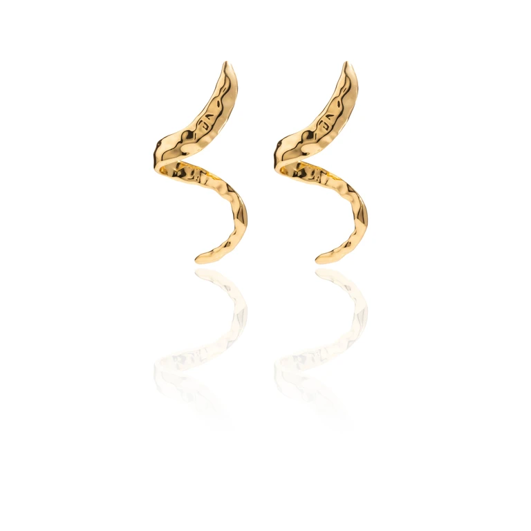 Federica Tosi Earring Snake Grey Bronzo Orecchini - Women