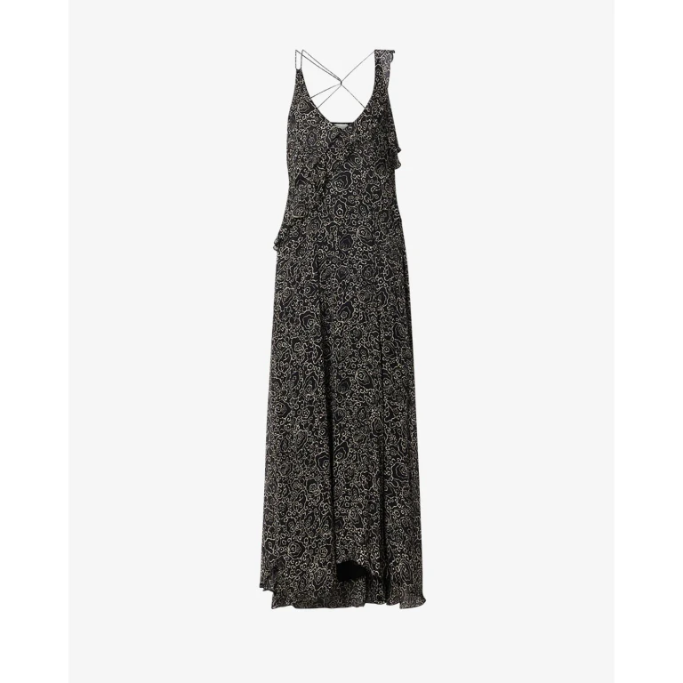 Robe Luxie - Femme - Noir Et Écru - Taille 34 - Marant Étoile
