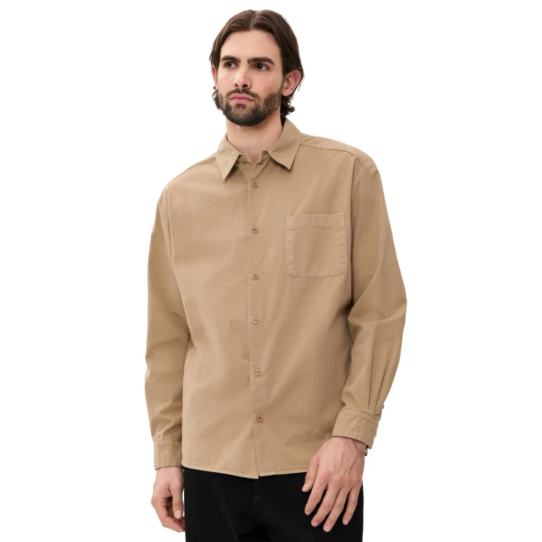 Chemise A.P.C. Malo Logo Baa Beige L
