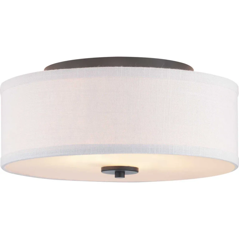 Graphite Two Light Flush Mount from the Inspire Collection