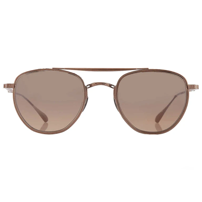 Mr. Leight ROKU II S Smokey Pilot Titanium Sunglasses ML4015 BBZ-PYR/SMKY 48