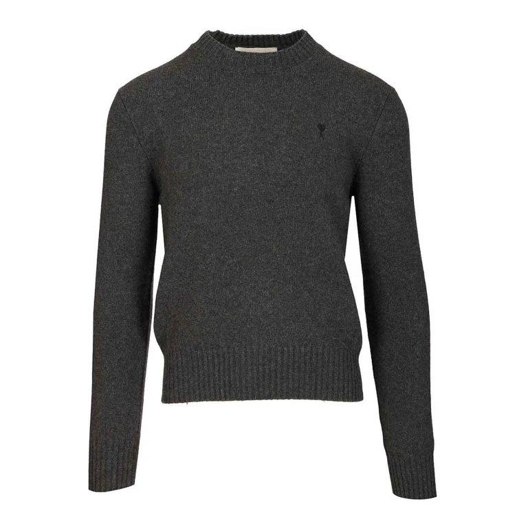 Ami Paris Pull Col Rond - Noir