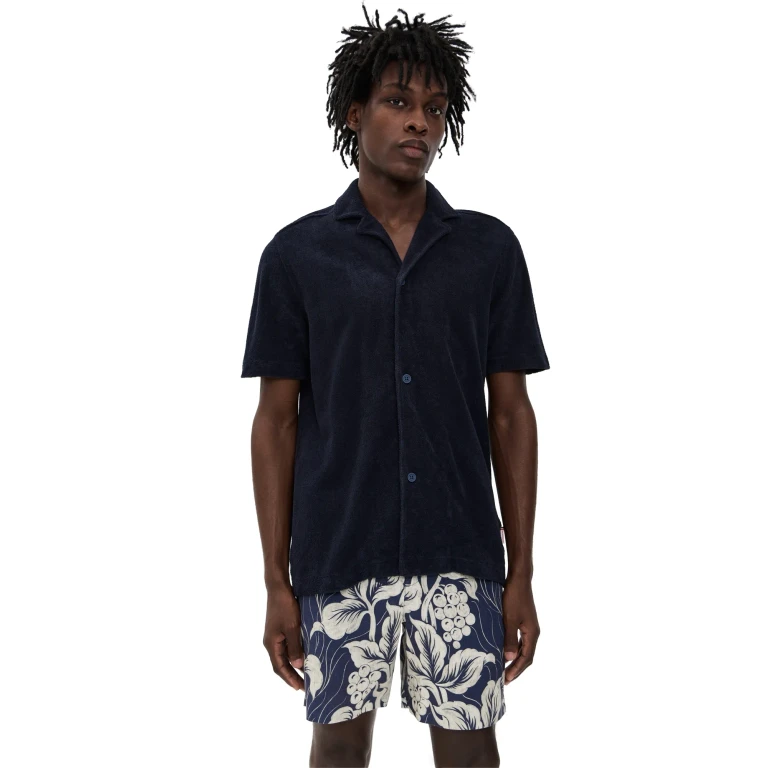 Orlebar Brown Howell Hemd Night Iris XL