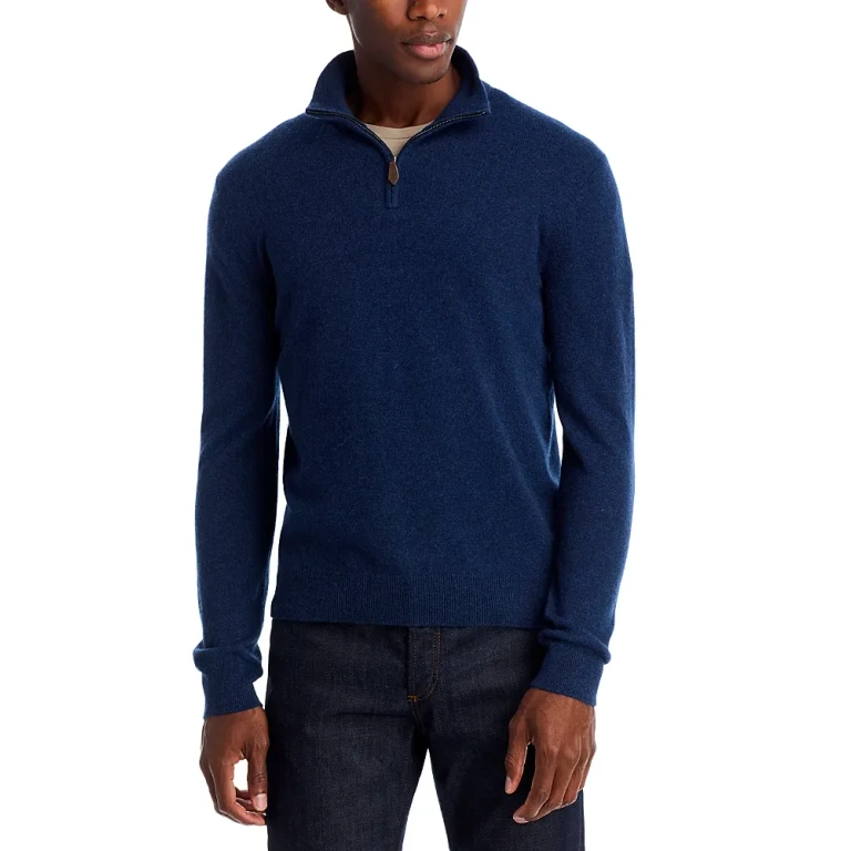 Cashmere Quarter Zip Sweater - Exclusive