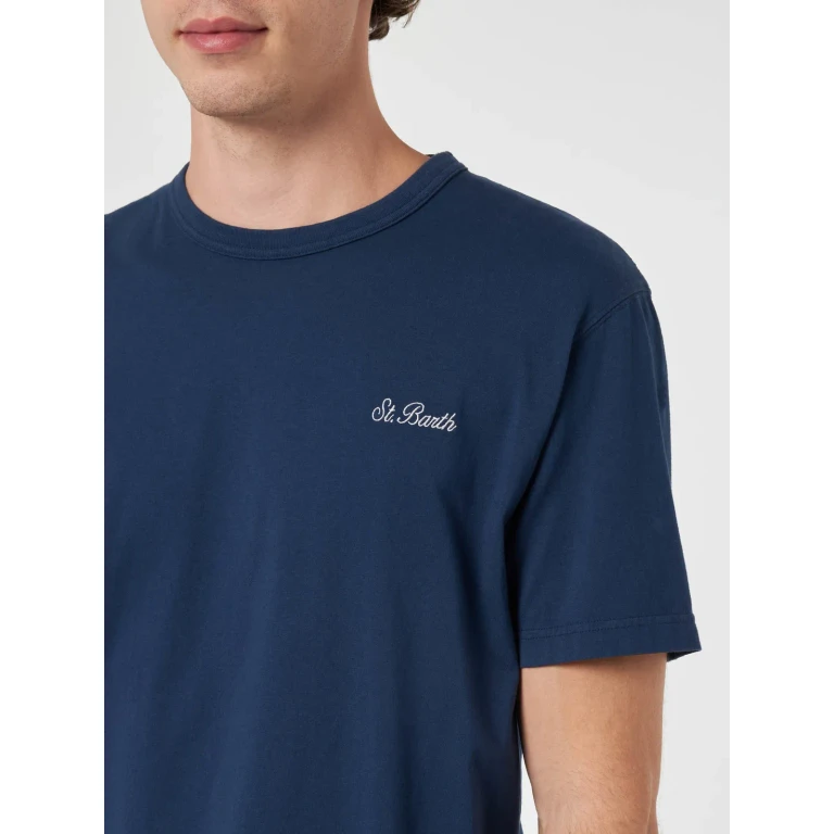 MC2 Saint Barth Dover Blue Cotton T-shirt