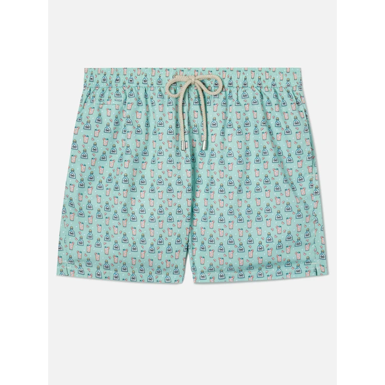 Mc2 Saint Barth Lighting Micro Fantasy Green Swimwear - Men