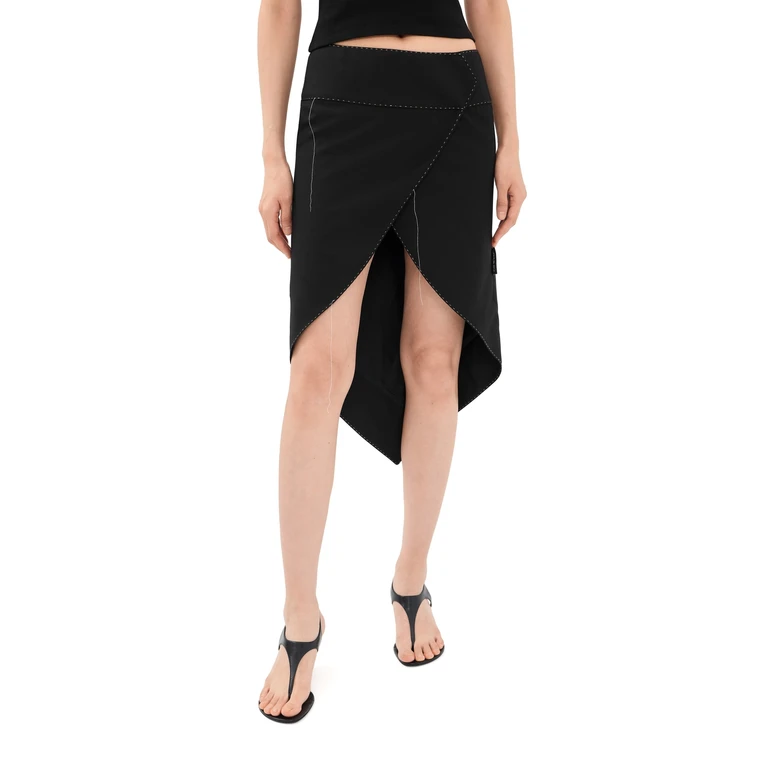 Off-White Stitch Frency Skirt Black 44