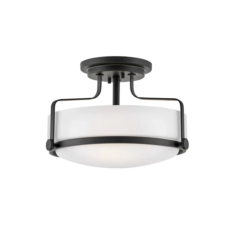 Black LED Semi-Flush Mount from the Harper Collection