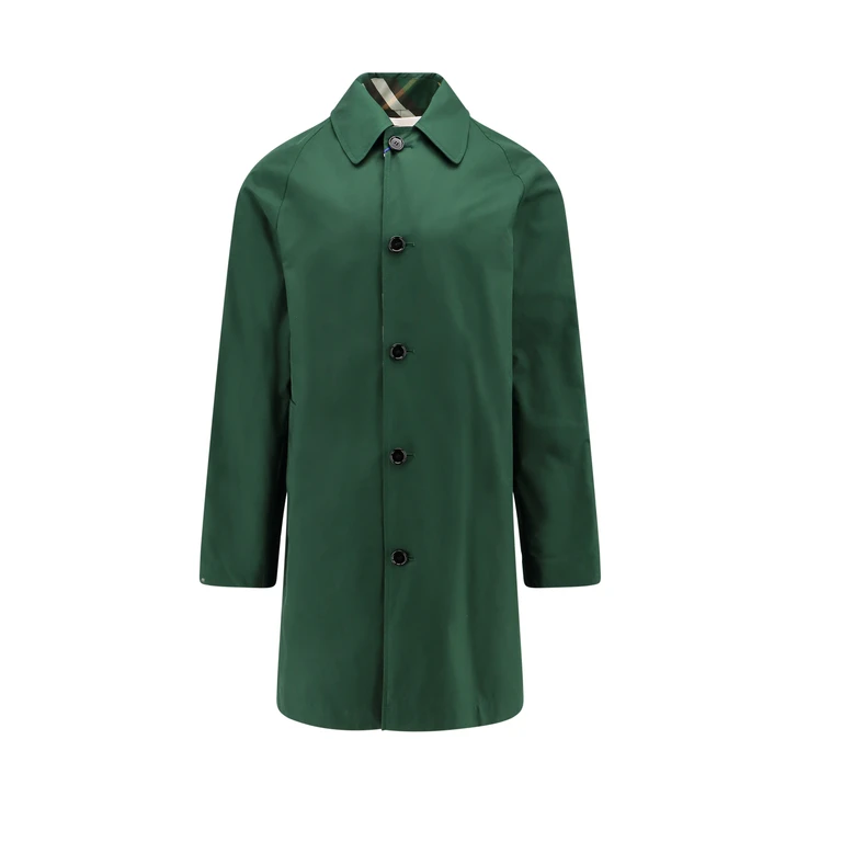 Burberry Reversible Checked Buttoned Car Coat