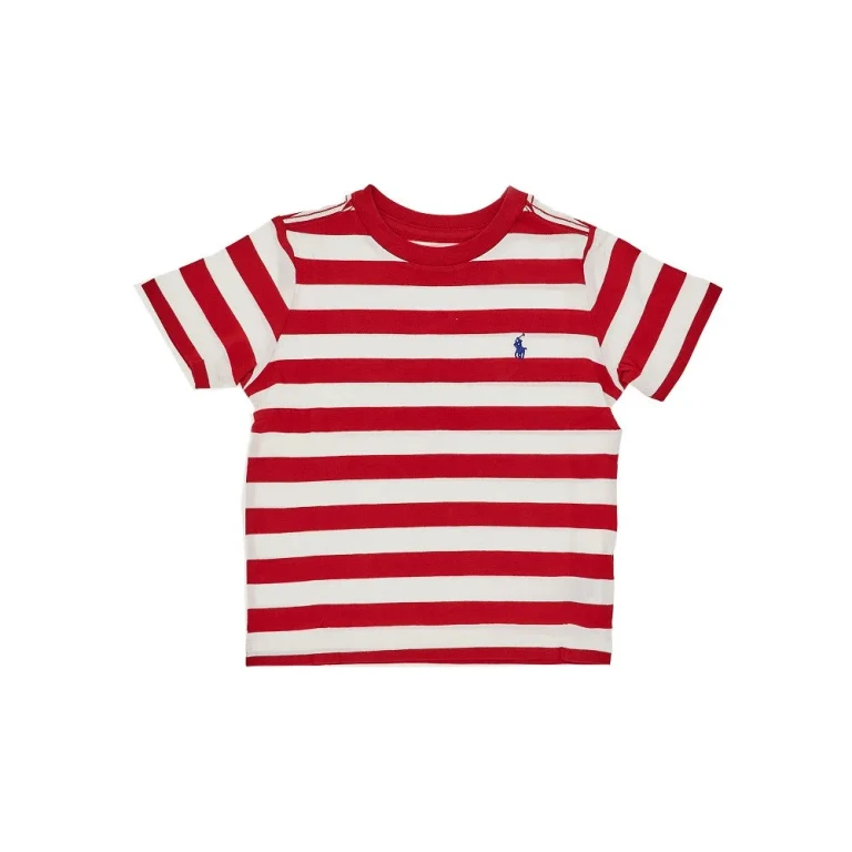 RALPH LAUREN Cotton t-shirt with striped motif Kids 2Y