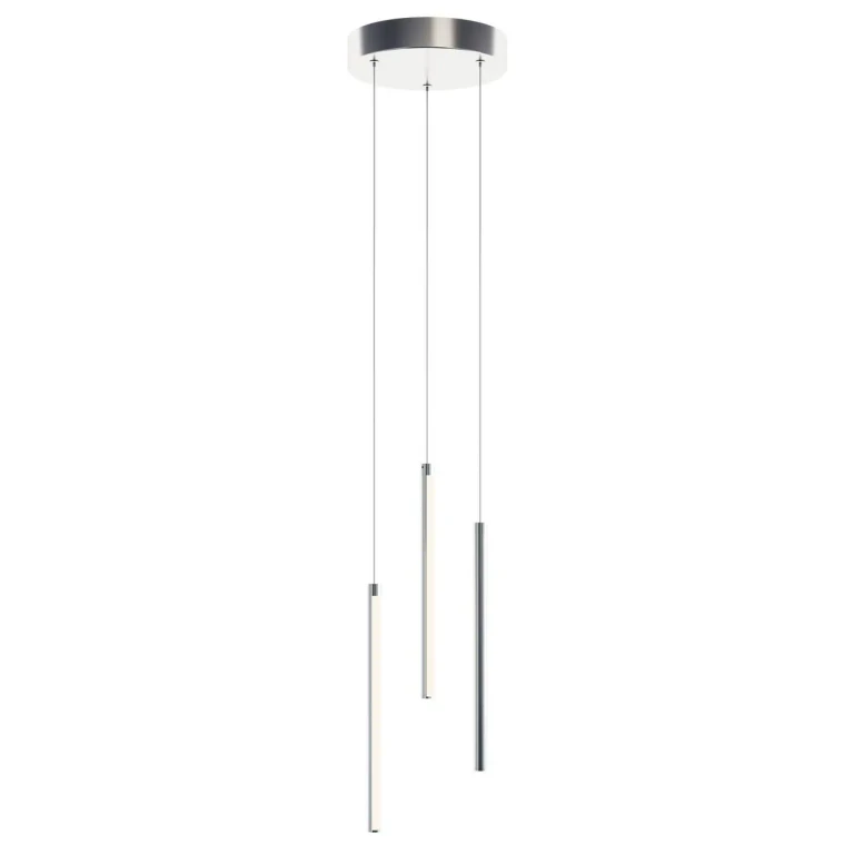 Satin Nickel LED Pendant from the Rosemont Collection