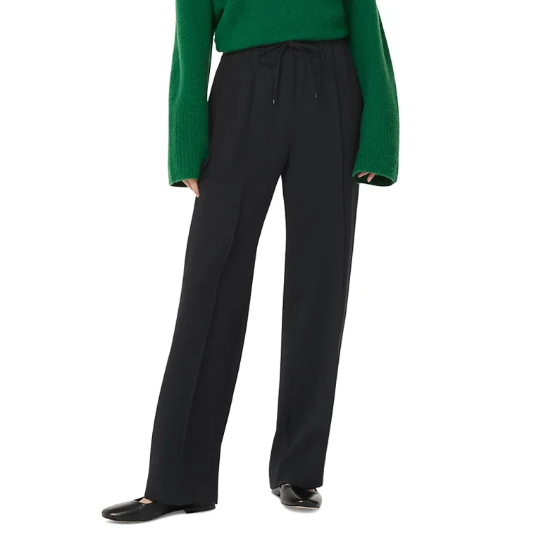 Whistles Maria Fluid Crepe Trousers