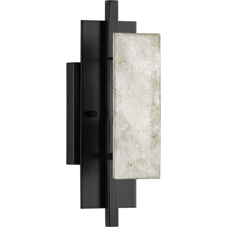 Matte Black One Light Wall Sconce from the Lowery Collection