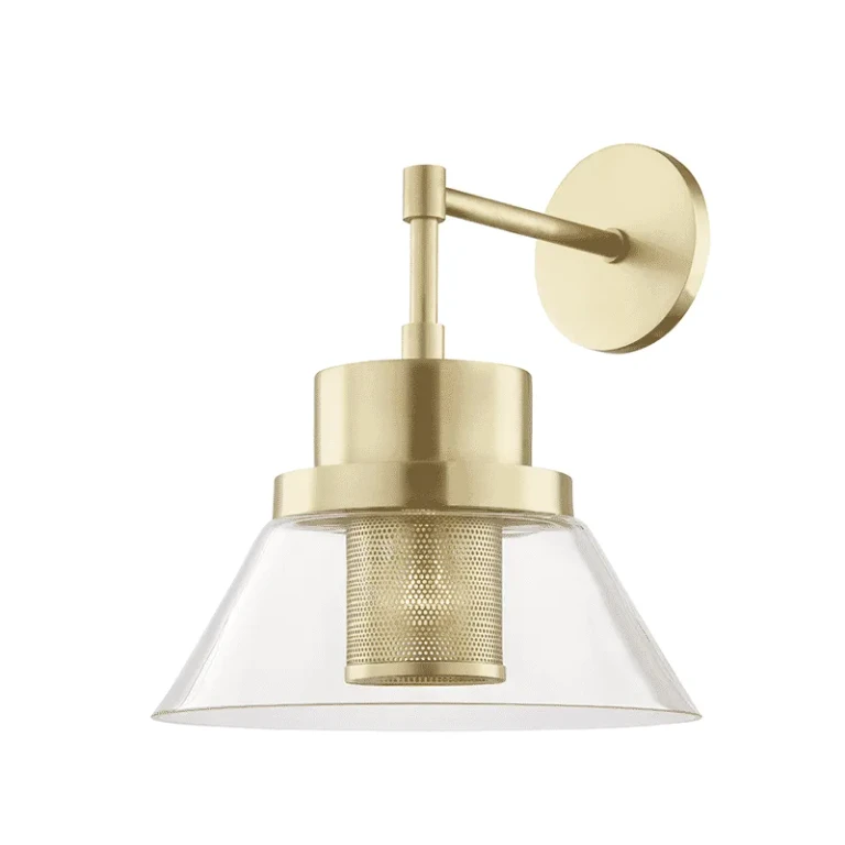 Paoli 15" Wall Sconce in Aged Brass