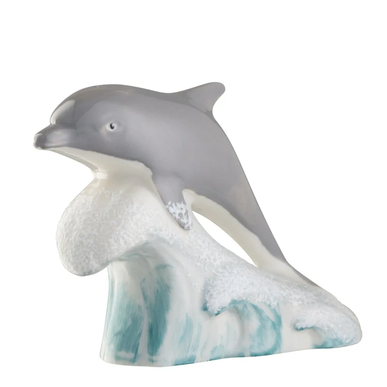 Belleek Classic Wild Atlantic Dolphin Figurine 2nd Edition
