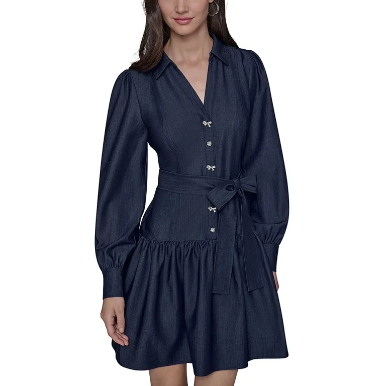 Karl Lagerfeld Paris Denim Shirt Dress