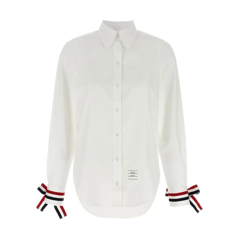Thom Browne Rwb Tape Cuffs Shirt