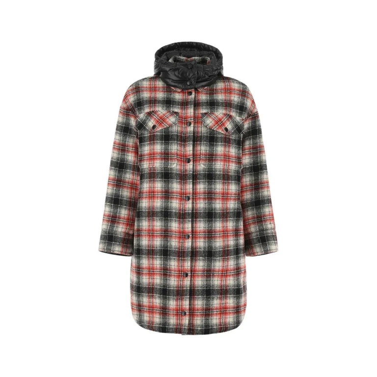 Robe chemise réversible à carreaux Moncler