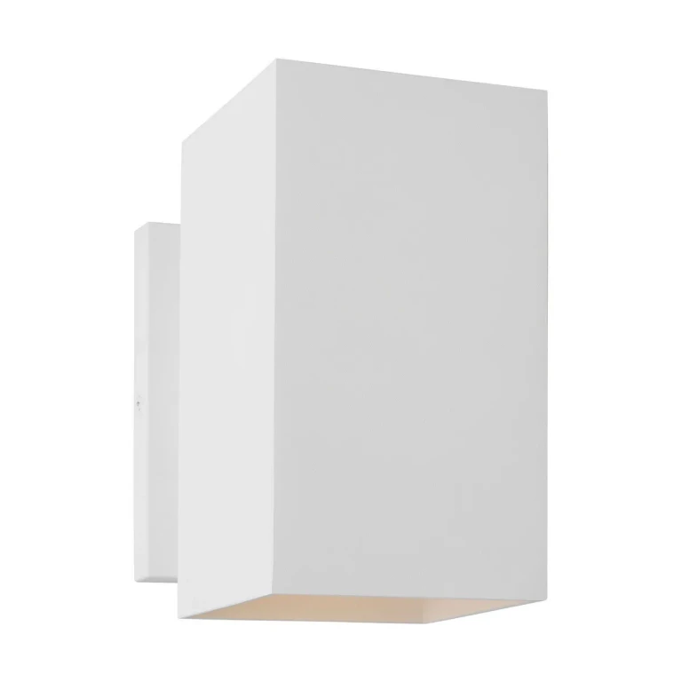 Outdoor Textured White Wall Lantern from the Pohl Collection