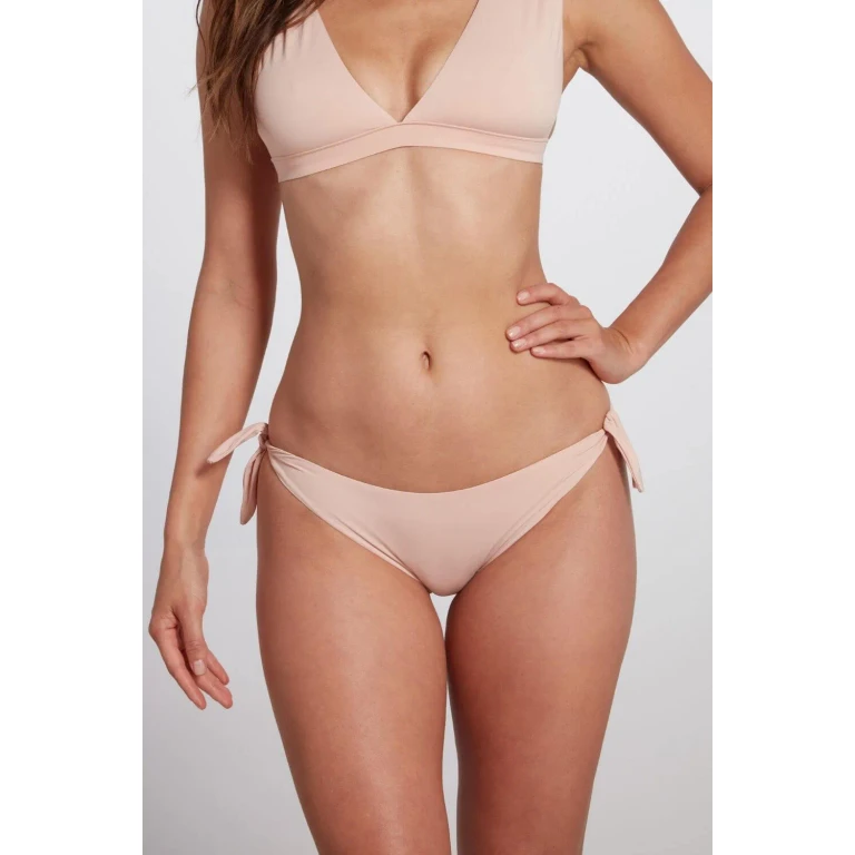Fanny Tie Side Bikini Bottom in Blush