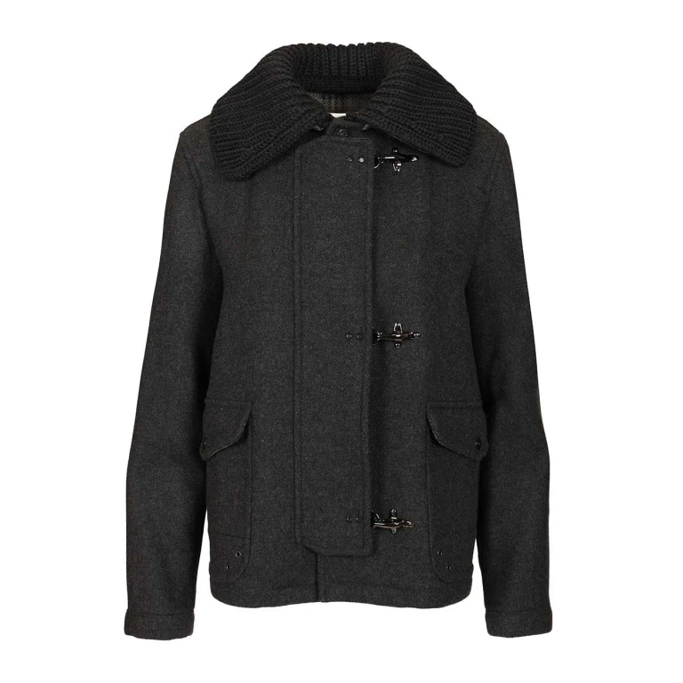 Fay Manteau Au Genou - Gris