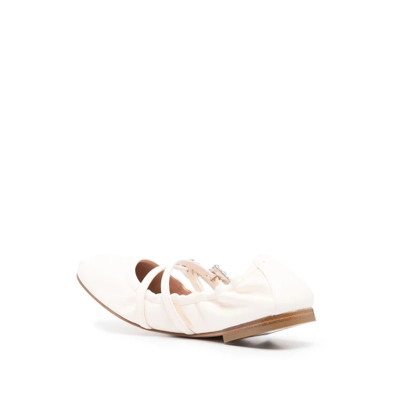 Roger Vivier Flat shoes White Leather100 % - Women
