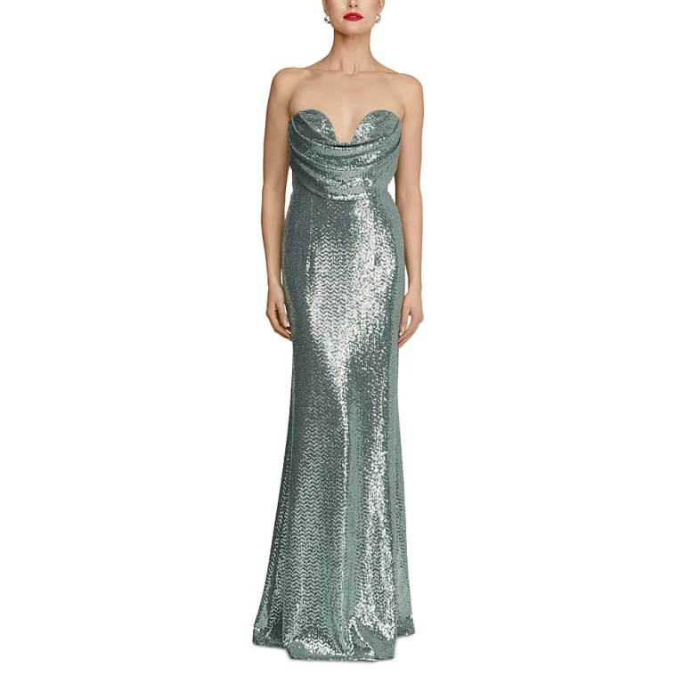 Halston Juliette Disco Jersey Gown