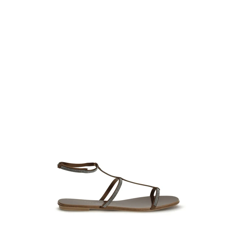 Heeled Sandal Woman color Brown (ENOLA01003)