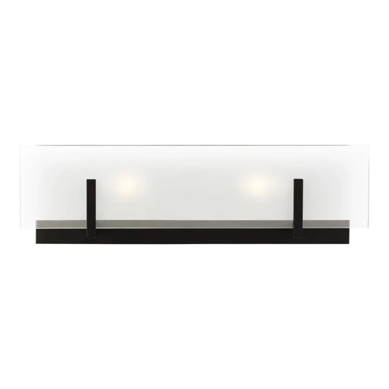 Syll 2-Light Bathroom Vanity Light in Midnight Black