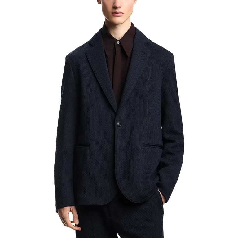 Emporio Armani Jacquard Jersey Regular Fit Blazer
