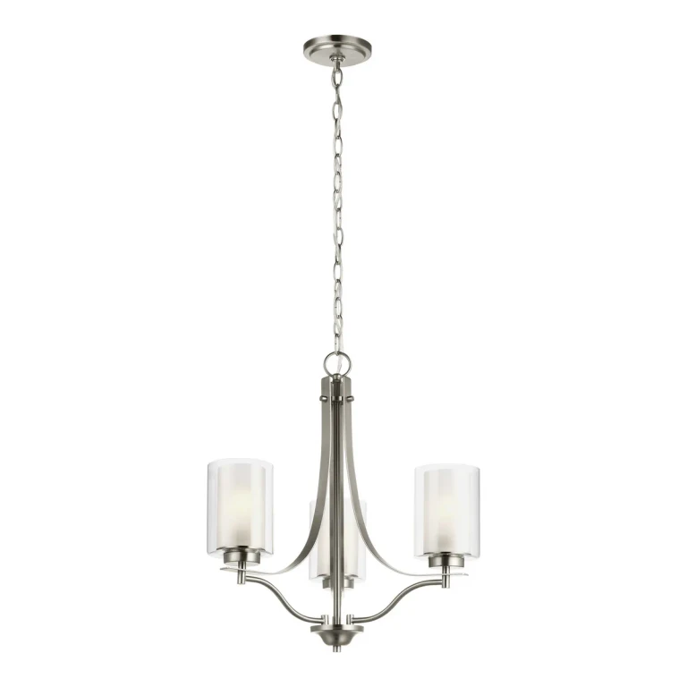 Brushed Nickel Chandelier from the Elmwood Park Collection