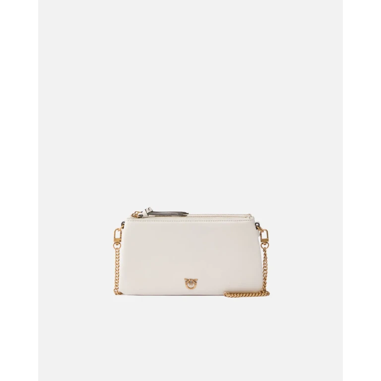 Pinko - Petit sac à bandoulière Mini Double Bag en cuir