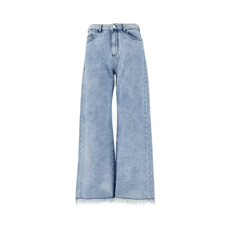 EMPORIO ARMANI 'J33' frayed denim pants Woman 27