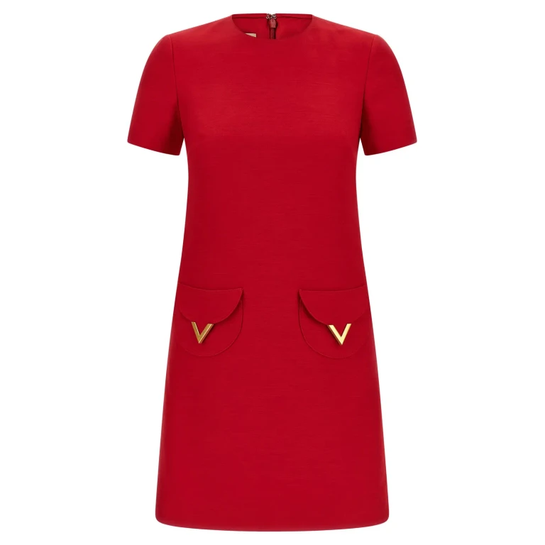 V Gold Dress