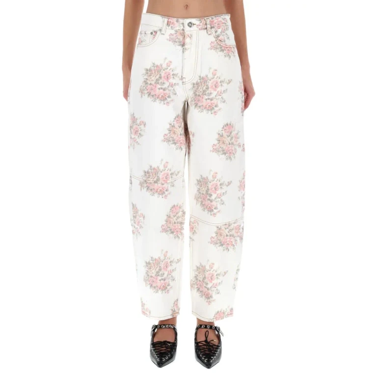 Ganni Flower Jeans