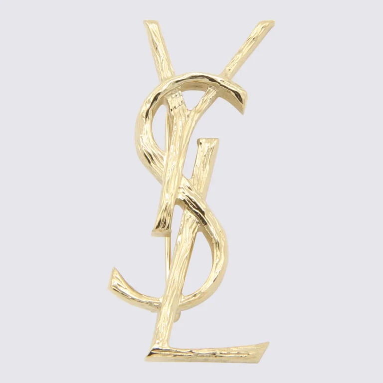 Miu Miu Gold Metal Brooch