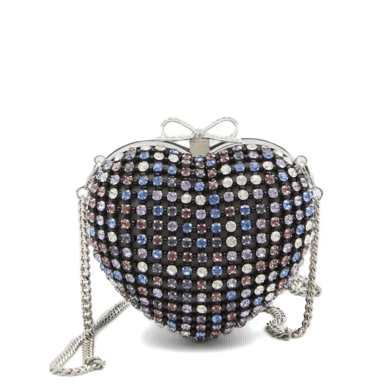 self-portrait Crystal Embellished Clutch