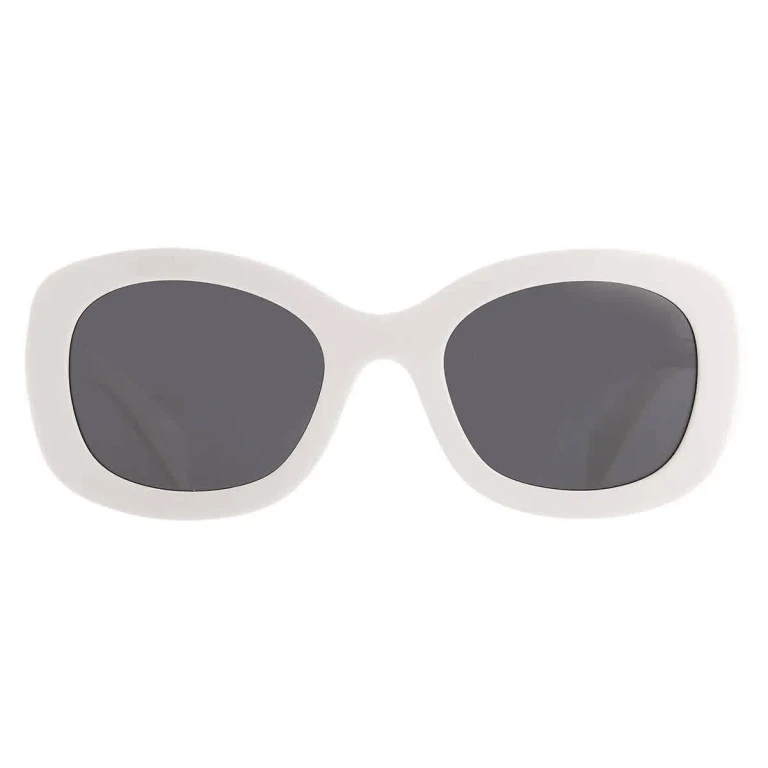 Prada Dark Grey Oval Ladies Sunglasses PR A13S 1425S0 54