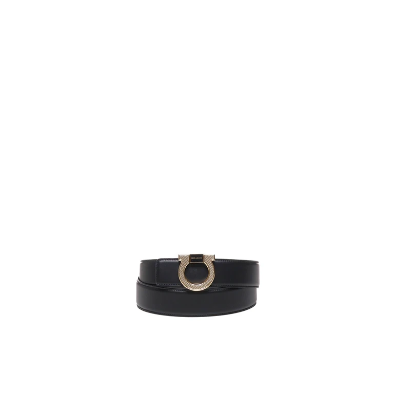 Ferragamo Belts Black Calf - Men
