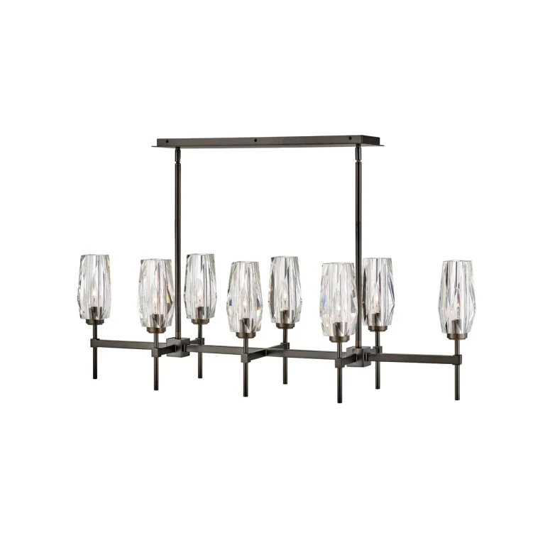 Black Oxide LED Linear Chandelier from the Ana Collection