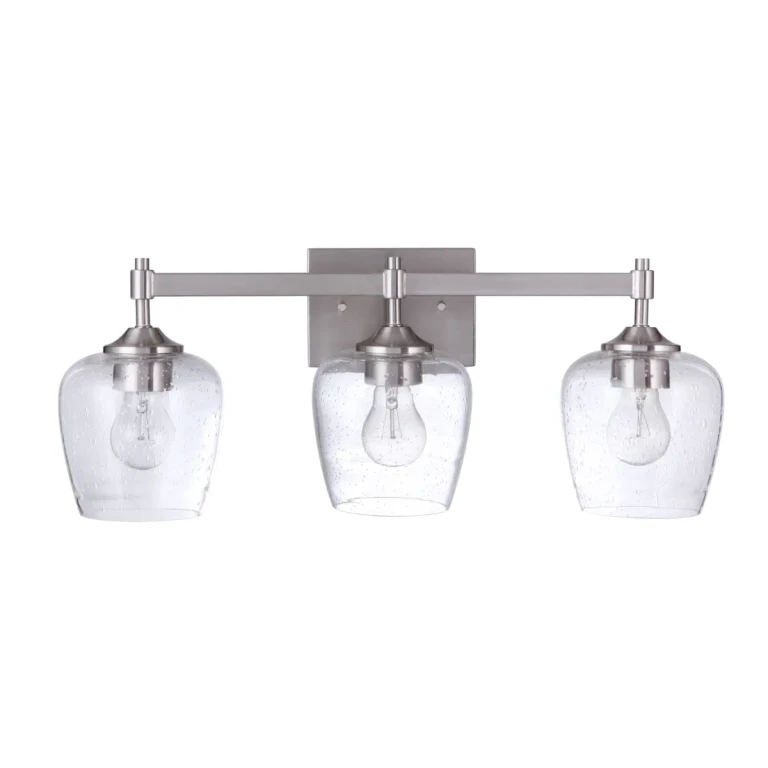 Stellen 3-Light Bathroom Vanity Light in Brushed Polished Nickel